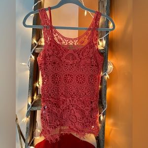 Pink tank top from Saint tropez